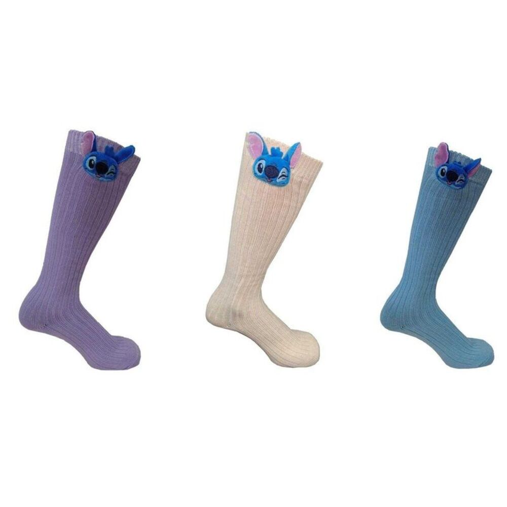 Lilo & Stitch Womens/Ladies Knee High Socks (Pack of 3) / Multicolored